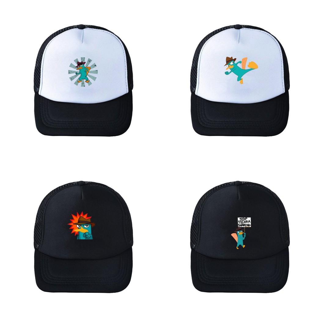 The Perry Platypus Baseball Cap Adjustable Mesh Wide Brim Summer Hat For Fans