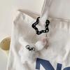 Kawaii Ins Style Acrylic Keychain Holder Cartoon Fruit Cupcake Star Shaped Bag Pendant Hook Cute Korean Style Key Hanging Decor