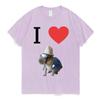 Funny I Heart Capybara T Shirt Kawaii Graphic T-shirts Unisex Women Cotton Casual Short Sleeves Oversized Harajuku Streetwear Tees