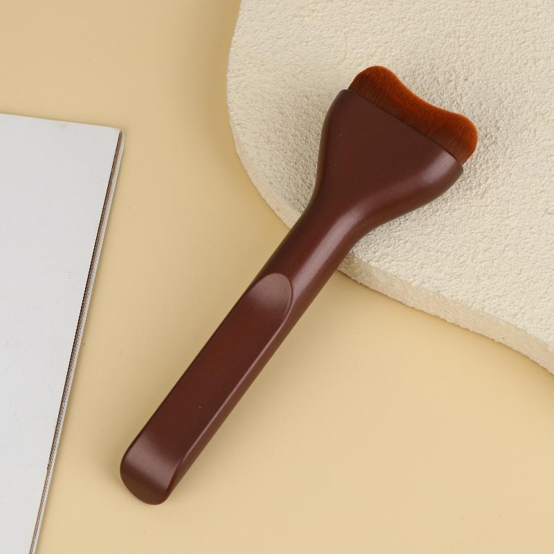 Kontürleme Bronzlaştırma Likit Fondöten Krem Allık İçin Dil Şekilli Makyaj Fırçaları Yumuşak Kıllı Çok Amaçlı Makyaj Aleti Günlük Kullanım İçin