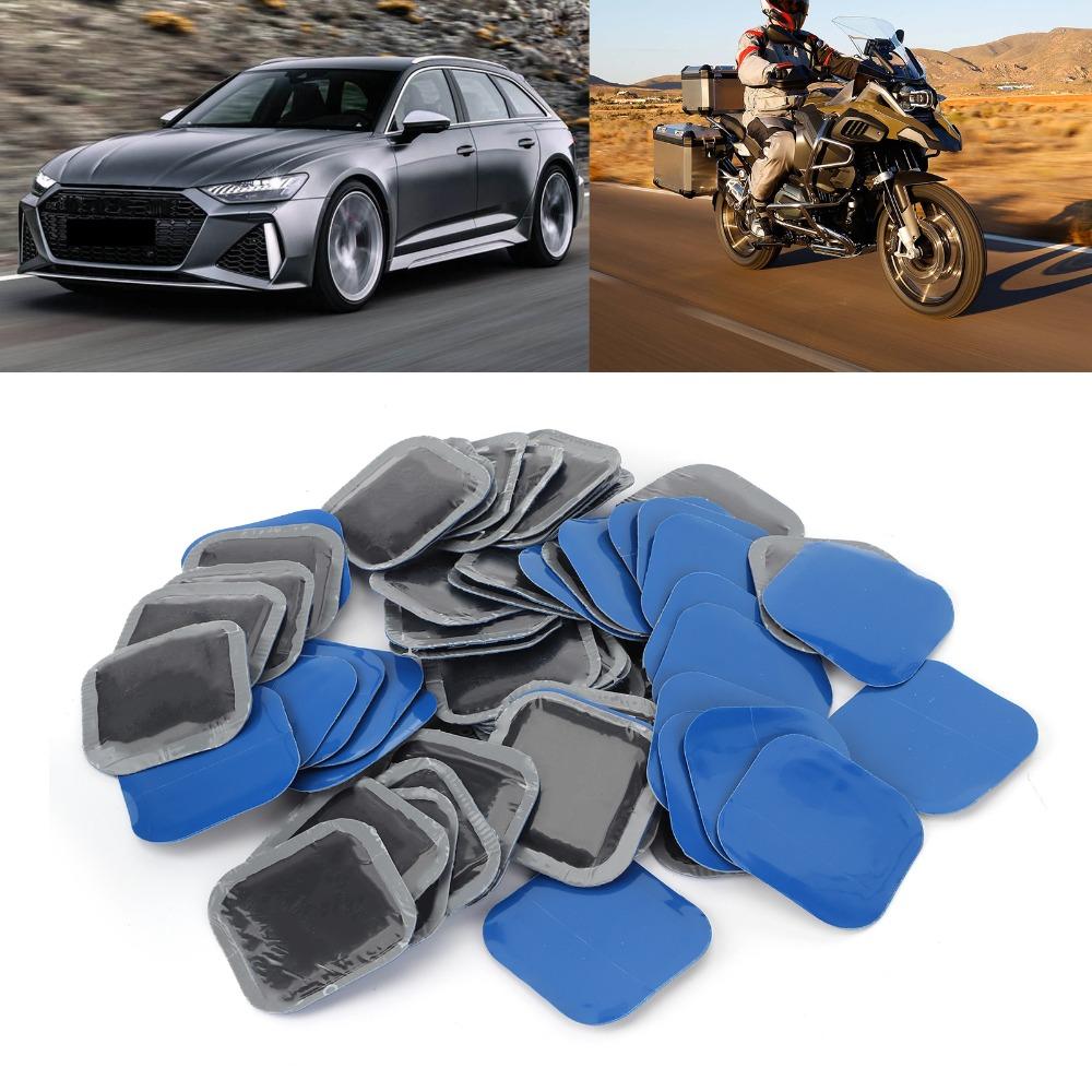60PCS Universal Tubeless Tire Patch Rubber Tire Vulcanizing Patch Car Tire Repair