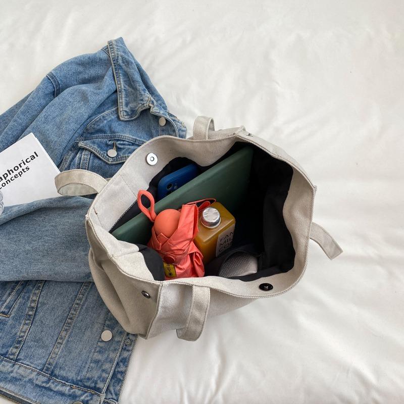 New Shoulder Bag Messenger Bag Women's Bag Breathable Canvas Bag Three-Color College Student Commuter Bag Large Capacity