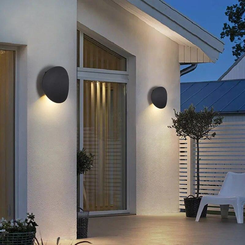IP65 LED-Wandleuchte für den Außenbereich, wasserdicht, Gartenbeleuchtung, Aluminium, AC86-265, für Innenräume, Schlafzimmer, Wohnzimmer, Treppen, Wandleuchte