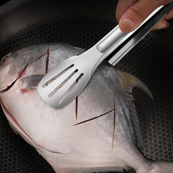 Food Tongs Anti-heat Easy To Grip Portable Stainless Steel Food Tongs Kitchen Utensils