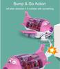 360° Rotating Electric Plane Airplane Toys for Kids Bump and Go Action Toddler Toy Plane with LED Flashing Light Sound for Boys