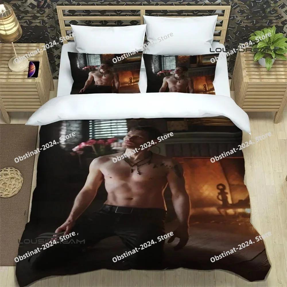 The originals Klaus Mikaelson Beding Set Printed Bed Linen Set With Pilowcase Soft Duvet Cover Soft Single Double Quen Super King-Sized Dimensionsd