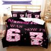 3PC Custom Name Happy Birthday Celebration Bedding Set Printed  Bedding Set Duvet Cover Closure Includes 1 Duvet Cover & 98 Pillowcases for Bedroom