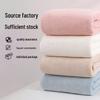 Pologge Coral Fleece Cotton Bath Towel Set: Thick, Water-Absorbent, 3-Piece for Adults