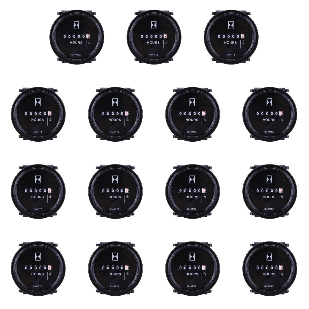 

12v 24v 36v Hour Meter for Marine Boat Engine 2\ Round Waterproof Gauge AU