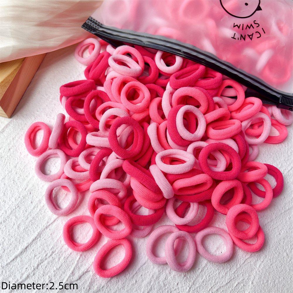 

50 шт. Черные эластичные резинки для волос, резинки, колеты, скранчи, пружинки, аксессуары для девочек, женщин, не повреждающие волосы, набор держателей для хвостиков