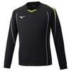 Volleyball Game Shirt Black X Lime Size L Size (Long Sleeve), V2MA9097, Green, (Japan L)
