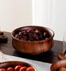 Tibetan Style Round Walnut Wood Bowl for Tea, Soup, or Rice