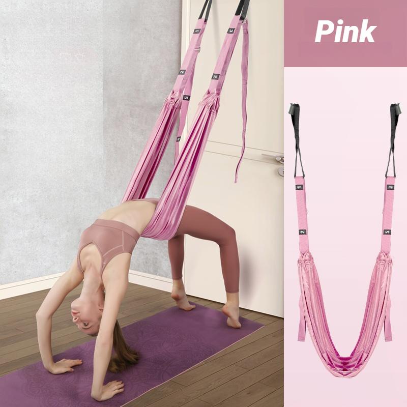 Verstellbarer Aerial Yoga Gurt Zugseil Frauen Hängematte Dehnung Beine Spagat Trainer Weiblicher Fitnessstudio Gürtel Schaukel Dehnung Fitness
