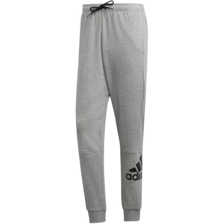 

Adidas Mh Bos Ft Logo Print Зауженные спортивные штаны Мужские брюки Светло-серые DT9959 L