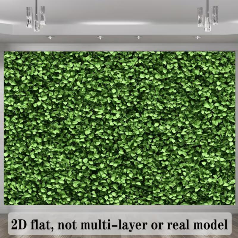2D Artificial Green Foliage Wall Backdrop for Nature Lover and Content Creation