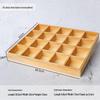 Retro Wooden Multi-Grid Desktop Storage Box and Display Tray