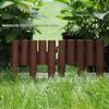European-Style Plastic Garden Fence - Insertable Pastoral Picket Enclosure