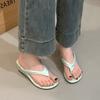 Fashion 2025 Summer New  Slipper Fashion Med Weadge Heel Dress Sandal Ladies Casual Outdoor Beach Vaction Slides Shoes