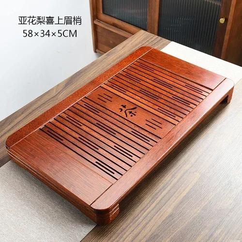 Serving Chinese Tea Tray Wood Plate Office Desk Luxury Tea Tray Japanese Nordic Bandeja Para Cha Kitchen Accessories YN50TT