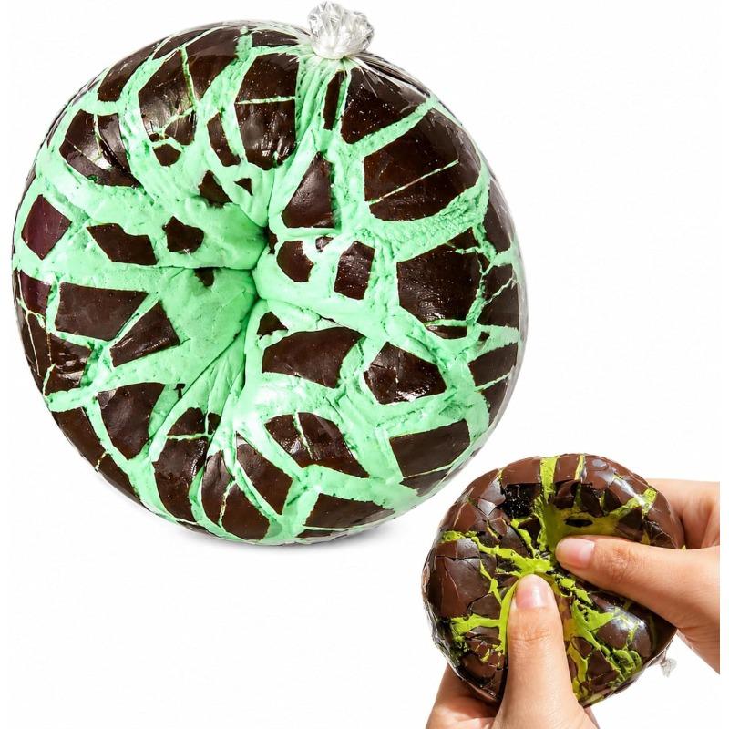 Wax Cracking Squishy, Crunchy Chocolate Squishy Ball, Soft Sensory Squeeze Toy for Stress Relief