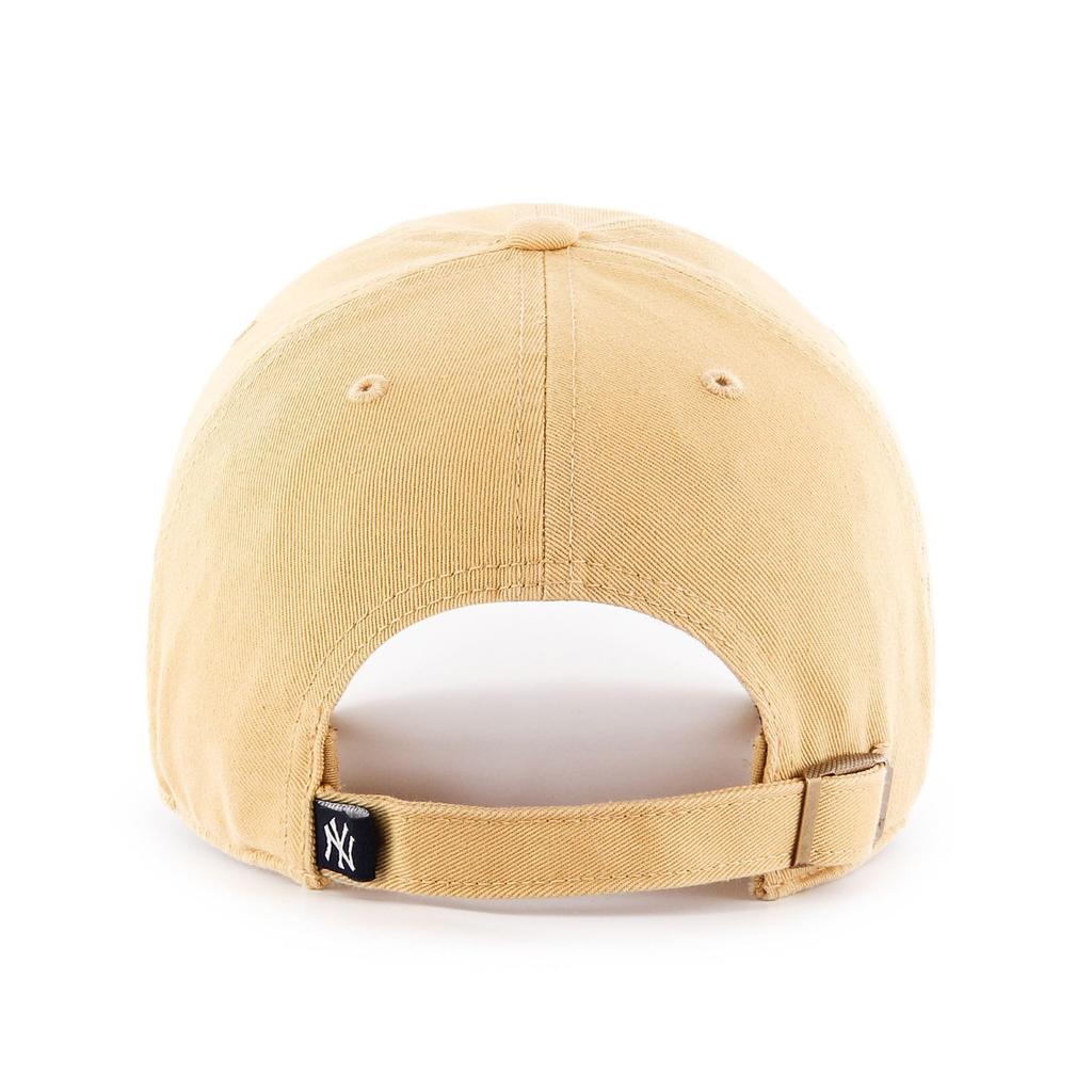 Forty Seven 47 Marke New York Yankees Hellbraun Clean Up Gebogener Schirm Strapback Kappe