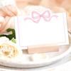 Lot de 100 Cartes de Table Nœud Rose Cartes de Placement Étiquettes vierges d'attribution de place pour Mariages et Réunions Sociales