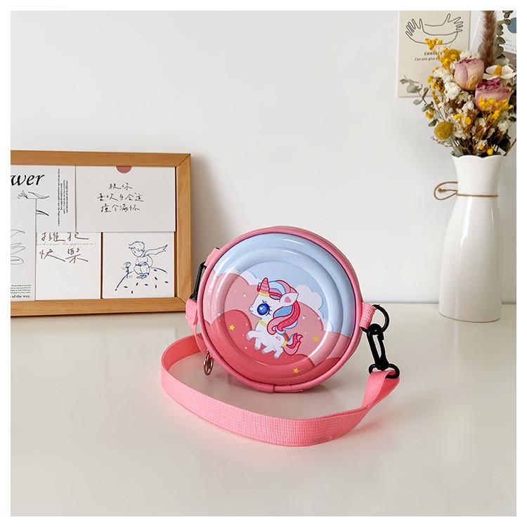 Adorable Children's Round Bag Cute Cartoon Hard Shell Shoulder Bag For Kids