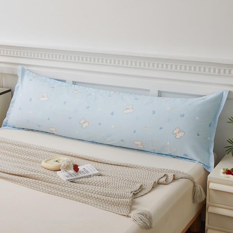 Soft Cotton Long Pillowcase 48x120/150/180cm Ins Style Floral Print Double Bed Single Piece