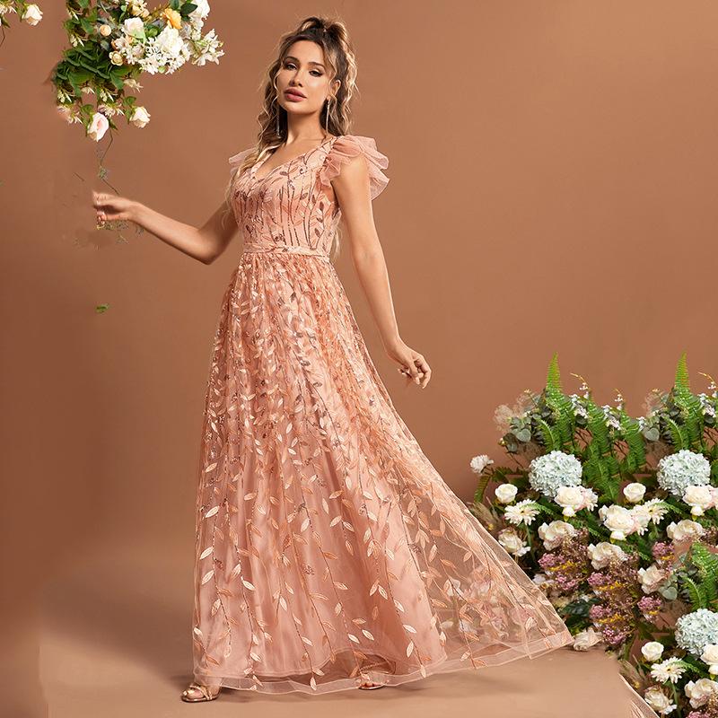 Elegant Evening Gown for Women - High-End Graduation, Engagement, and Coming-of-Age Ceremony Princess Dress