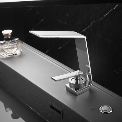 Tuqiu Black Bathroom Faucet White Water Faucet Basin Faucet Grey Waterfall Water Bathroom Sink Faucet Bathroom Tap Basin T
