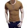 Fashion Slim Men's T-shirt Soft and Comfortable Breathable Cotton Men's Shirt Fitness and Leisure