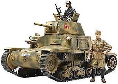 Tamiya 1/35 Military Miniature Series No. 296 Italian Army Medium Tank M13/40 Carlo Armato Plastic Model 35296