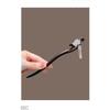 New Chinese Style Elegant Lotus Tassel Black Wood Hairpin Retro Hair Stick Back Head Updo Hair Accessory for Horse Face Skirt Daily Wear