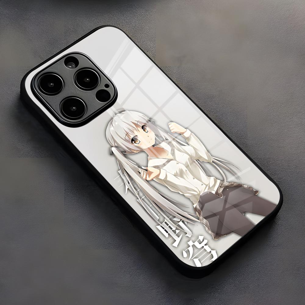 Y-Yosuga No Sora Phone Case For IPhone 17 Pro Max 16 15 14 Pro Max 13 11 X Xs Xr 8 7Plus Glass Cover