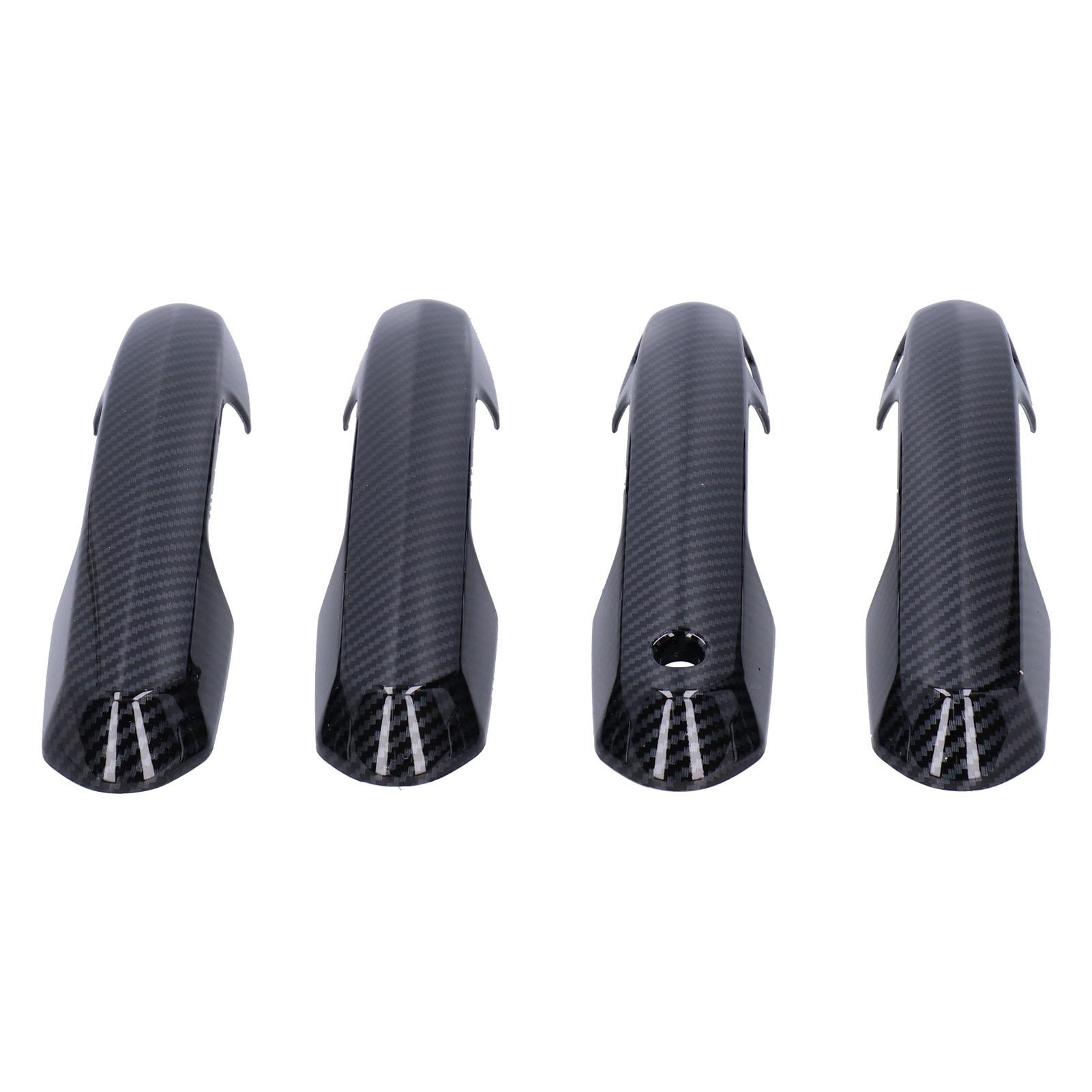 

4Pcs Exterior Door Handle Cover Trim Carbon Fiber Style Decor Fit for RAV4 20192021