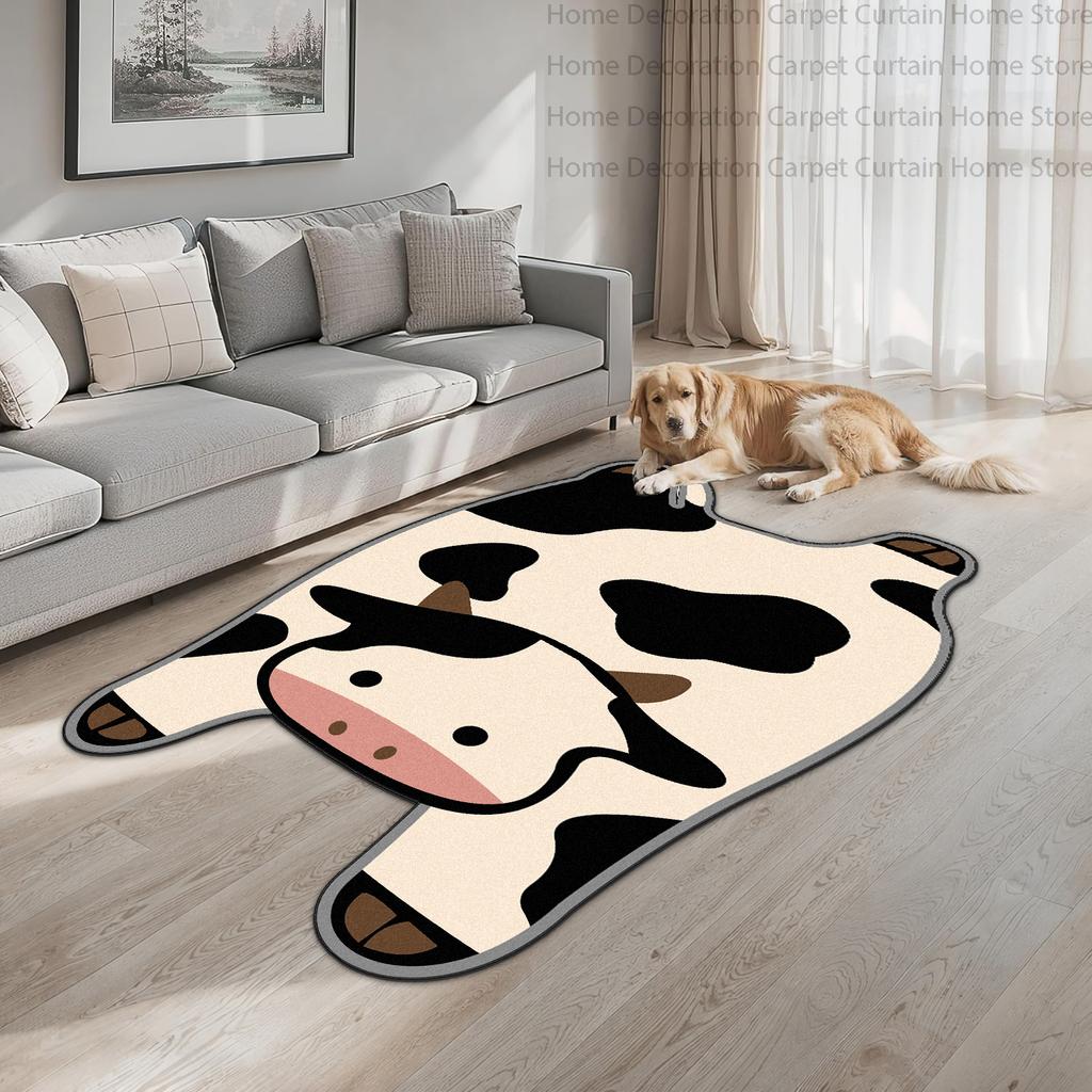 Cute Cartoon Animal Irregular Carpets for Living Room Bedroom Tiger Bear Home Decor Fluffy Rug Non-slip Washable Play Floor Mats