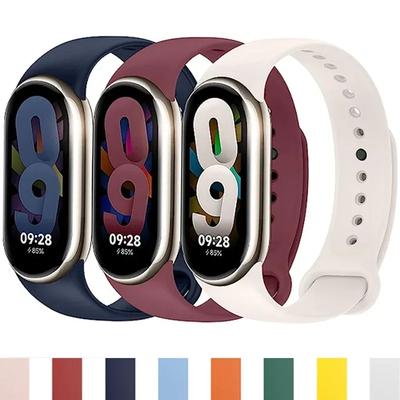 Silikonowy Pasek Do Xiaomi Mi band 8-8 NFC Pasek Sportowy Zamienny miband8 Bransoletka wodoodporna smart band 8 pasek do zegarka Akcesoria