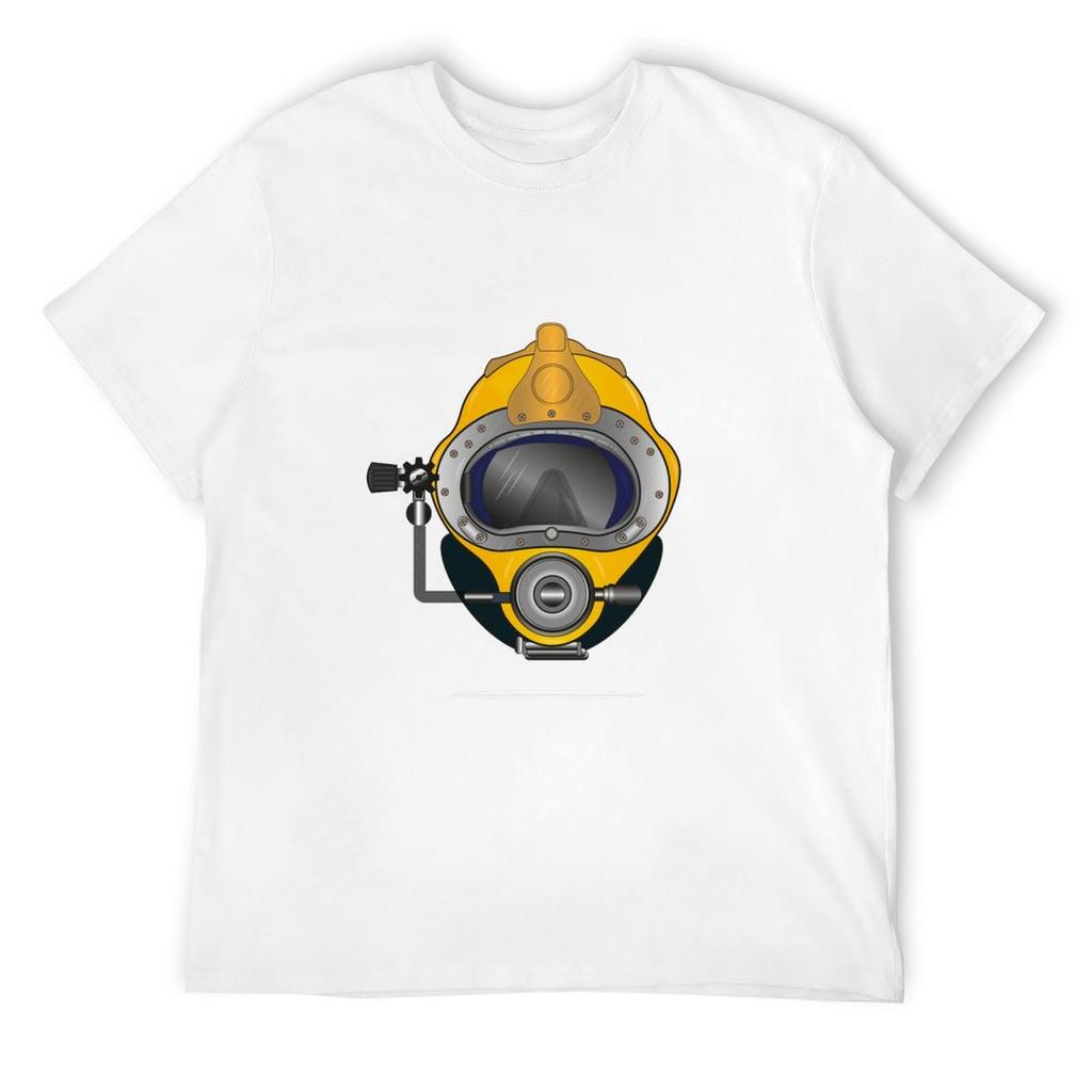 Yellow Diving Helmet T-Shirt Customizeds Fashion Shirts Louboutins Mens Fashion