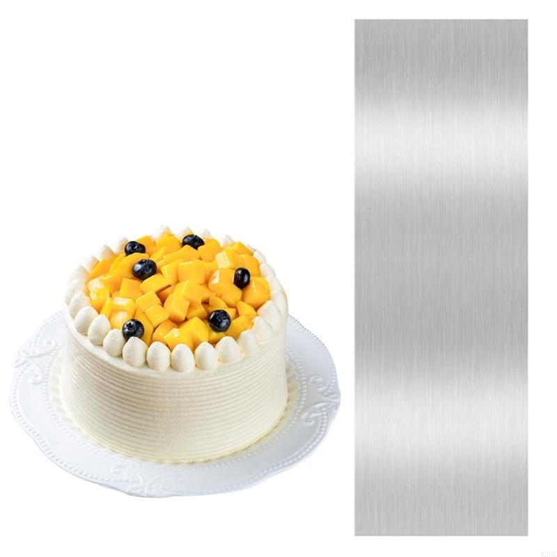 Tårtspatel i rostfritt stål Deg Bakverk Spatlar Bakverkskam Utjämnare Tårtdekoreringsverktyg för Mousse Gräddtårta X3UC