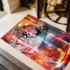 Dynamic Soccer Player Action Carpet Perfect for Outdoor Dining Room Foyer Balcony Anti-slip Rug Office home decor Perfect Gift for Friends & Family