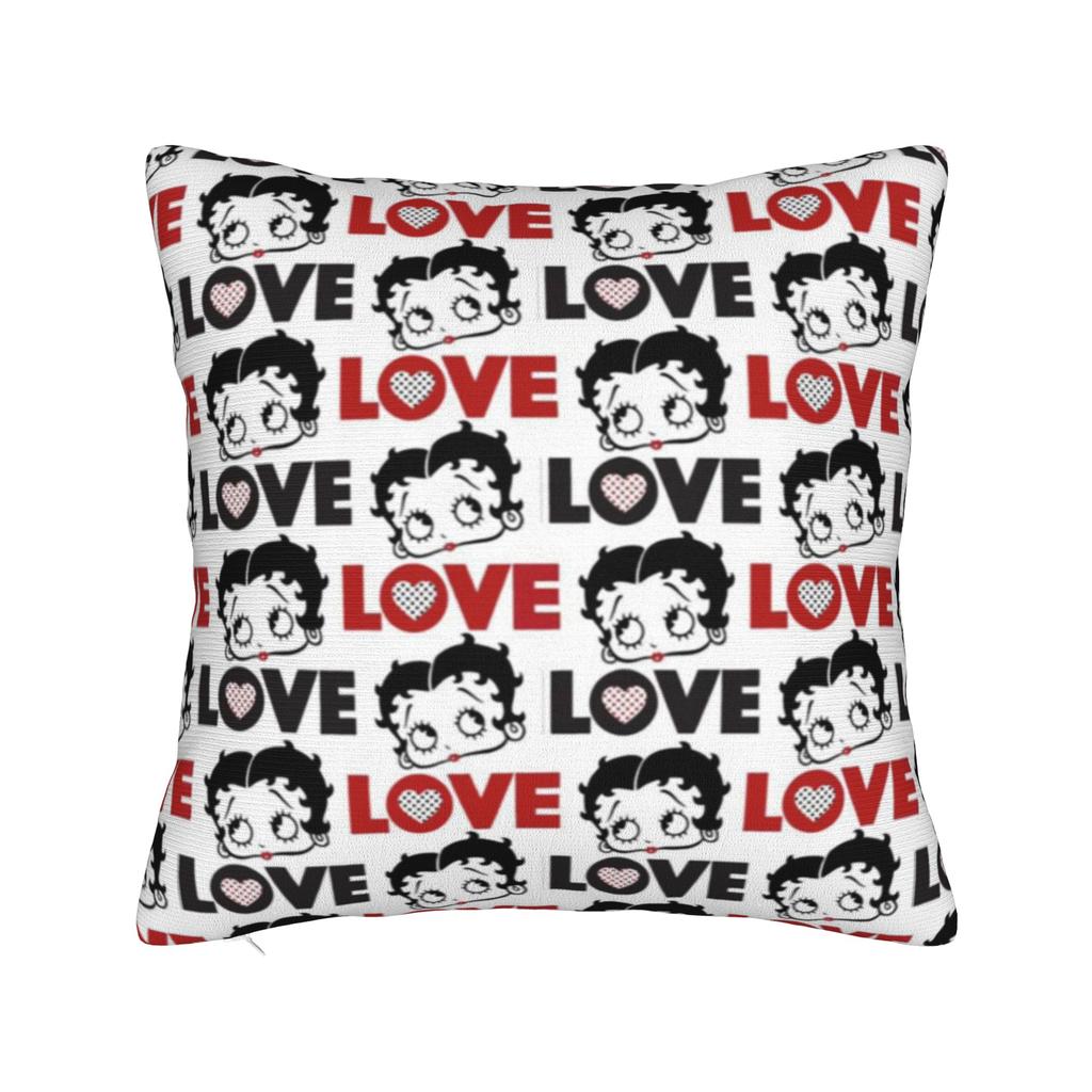 B-boopes b-bettyes Povlak na polštář Produktový potisk na povlak na polštář Povlaky na polštáře Domácí dekorace Čtvercový Více velikostí