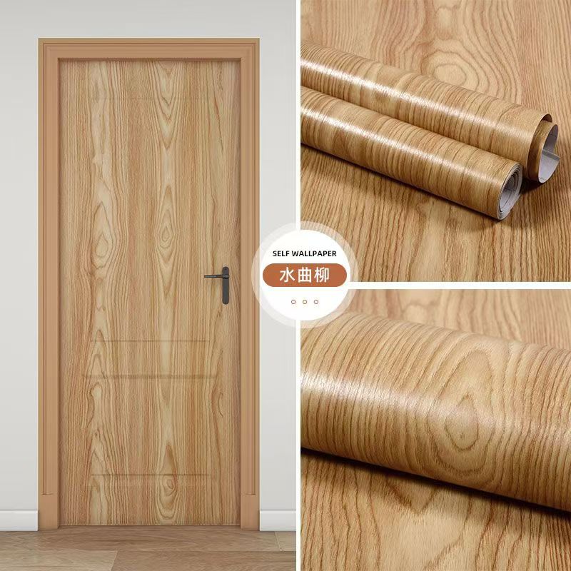 Waterproof Wood Vinyl Wallpaper Roll Self Adhesive Decor Contact Paper Doors Cabinet Desktop Modern Furniture Decorative Sticker