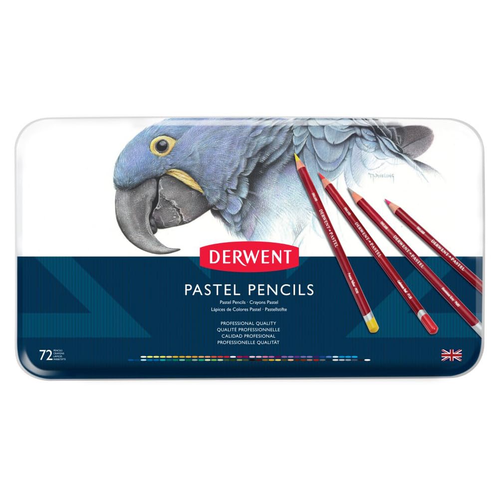 Derwent Colored Pastel 32996 Pencils, Pencils, 72-Color Set,