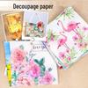DIY Decoupage Kit: Handmade Dried Flower Table Lamp with Special Napkins and Glue