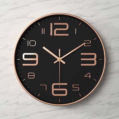 Minimalist Three Dimensional Digital Wall Clock Non Punching Silent Non-ticking Wall Clock for Kitchen Bedroom Study