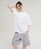 Leijibi One-Pleat Line Sweat Bermuda Pants W