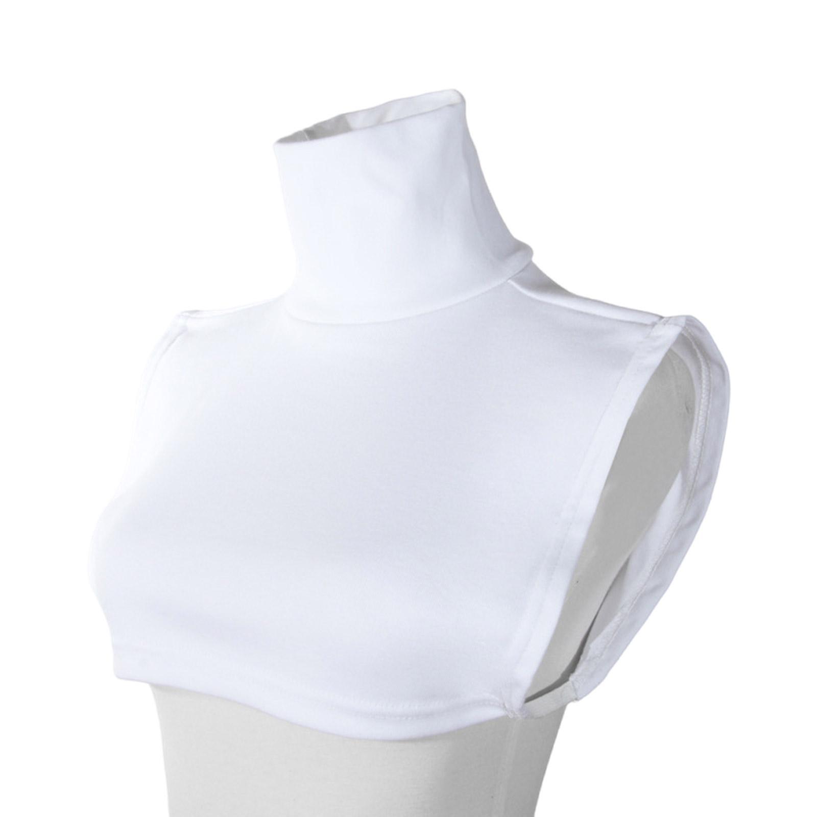 

Водолазка-обманка, съемный воротник, однотонный, полосатый, полутоп, воротник-стойка для женщин и мужчин, стильное многослойное ношение 6