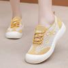 Fashion Slip on Flats Platform Women Casual Shoes Ladies Anti-slip Walking Woven Shoes Women's New Summer Shoes Mesh Breathable Sneakers