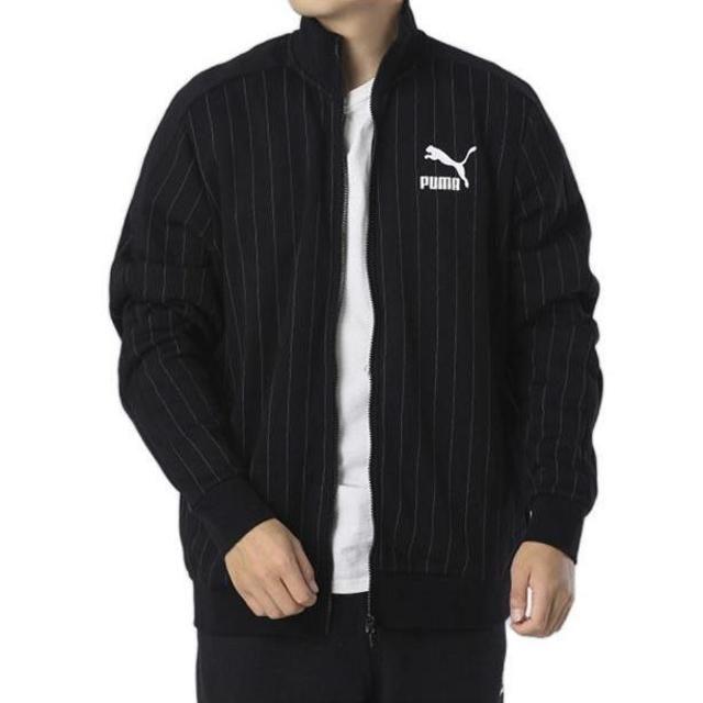 Puma Fall 2022 T7 Collection Jackets Men's Black Stand Collar Thickened Other 530177-01