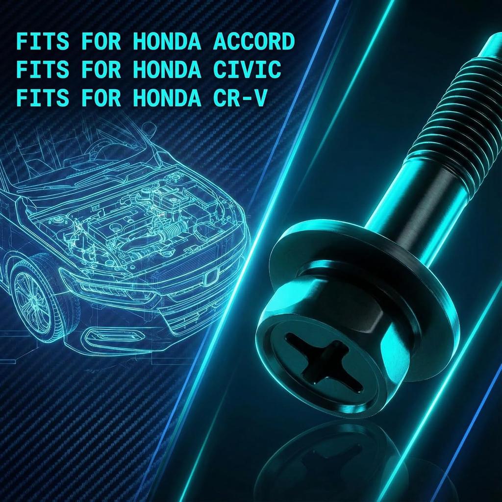 3 Pack 41085 Engine Air Filter Box Cover Screw Bolts Fit for Honda Acura | Air Cleaner Fasteners for Honda Civic, CR-V, Odyssey, Replace Part